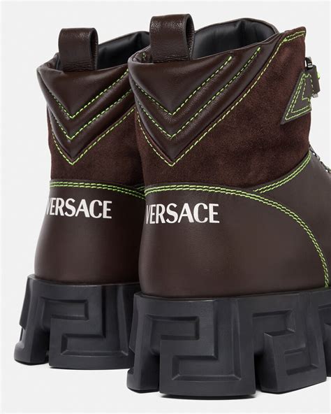 versace greca aegis boots|VERSACE .